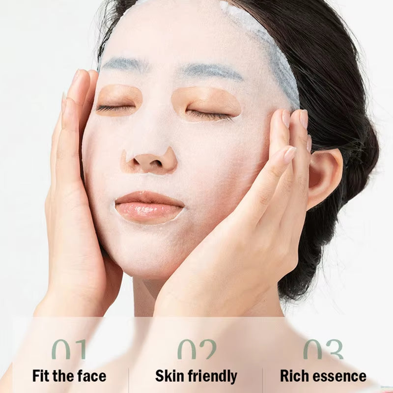 8Pcs BIOAQUA Fruit Facial Masks Moisturizing Hydrating Brightening Anti-Aging Face Mask Sheet Masks for Face Skin Care