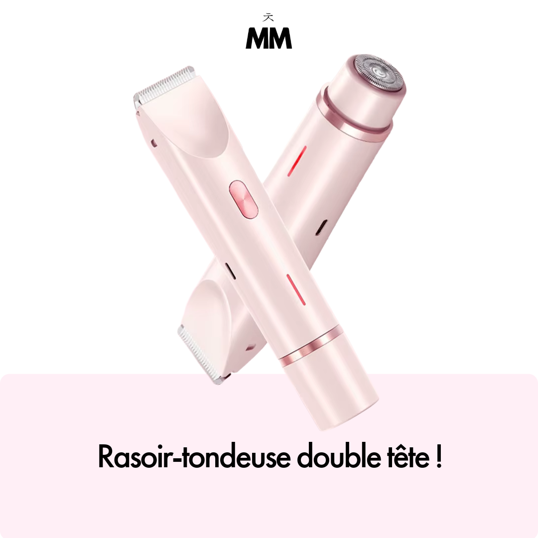 Rasoir‑tondeuse 2‑en‑1 | zéro irritations